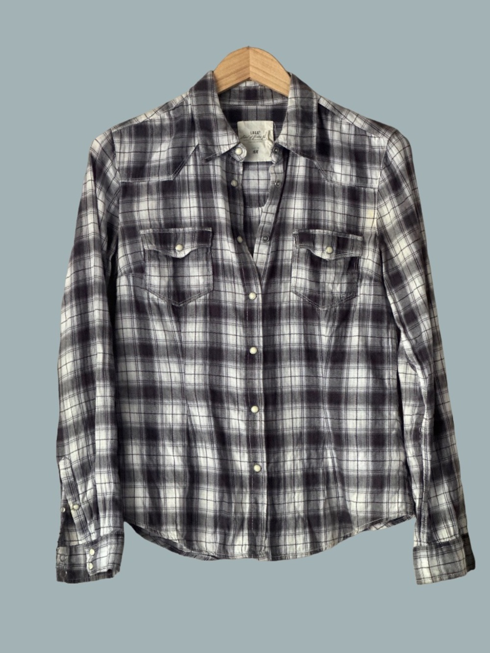 Awesome Cotton Plaid Western snap Button Shirt!